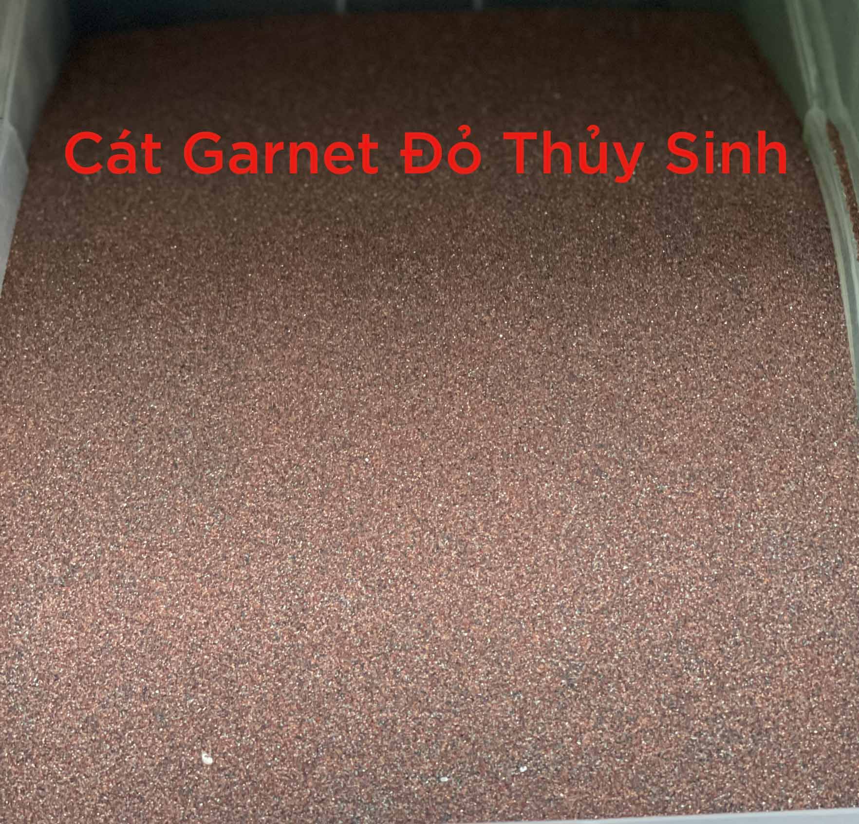 cát garnet, cát garnet thủy sinh, cát đỏ garnet, cát garnet đỏ