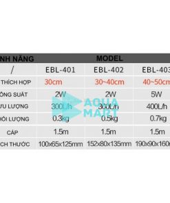 Lọc Thác SunSun Xiaoli EBL-401, EBL-402, EBL-403 11