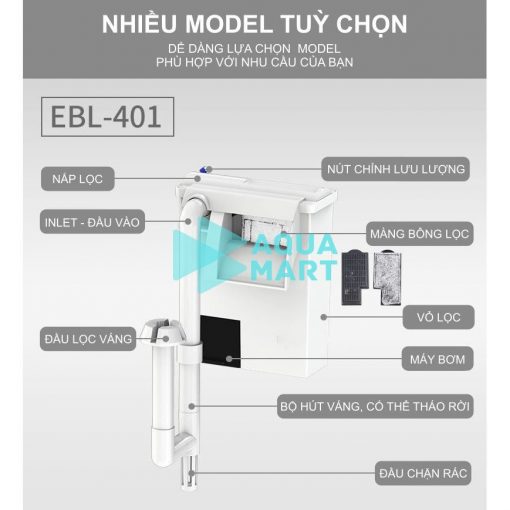 Lọc Thác SunSun Xiaoli EBL-401, EBL-402, EBL-403 5