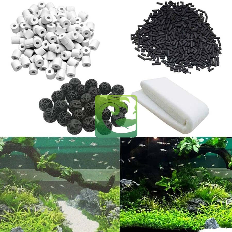 vật liệu lọc, tác dụng của vật liệu lọc bể cá, vật liệu lọc bể cá, vật liệu lọc cho bể cá, các loại vật liệu lọc bể cá tốt nhất, vật liệu lọc bể cá thủy sinh, bao lâu thì thay vật liệu lọc bể cá