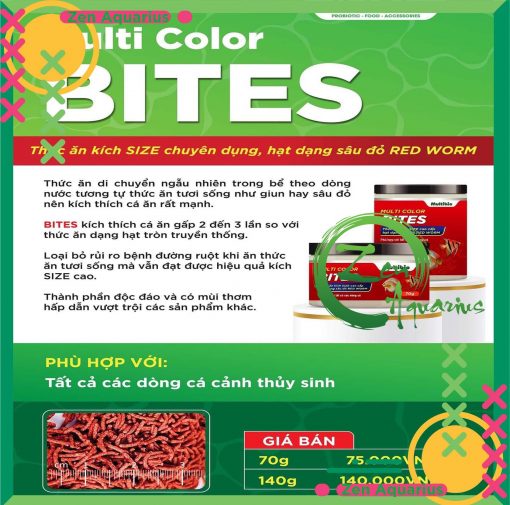 Thức Ăn Cá Cảnh Multi Color Bites 6