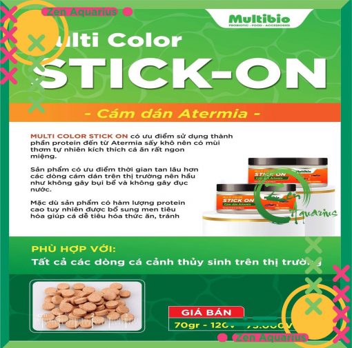 Thức Ăn Cá Cảnh Viên Dán Multi Color Stick On 6